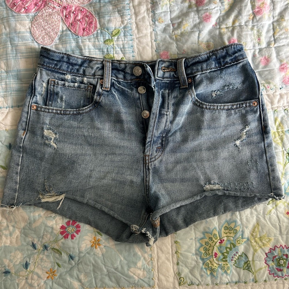 Wild Fable Distressed Blue Jean Shorts